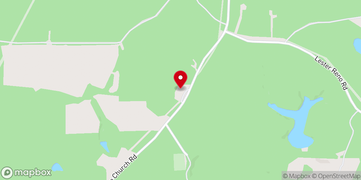 Map showing location of Pine Grove Church