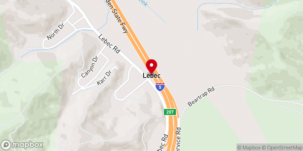Map showing location of Pine Mountain Christian Comm