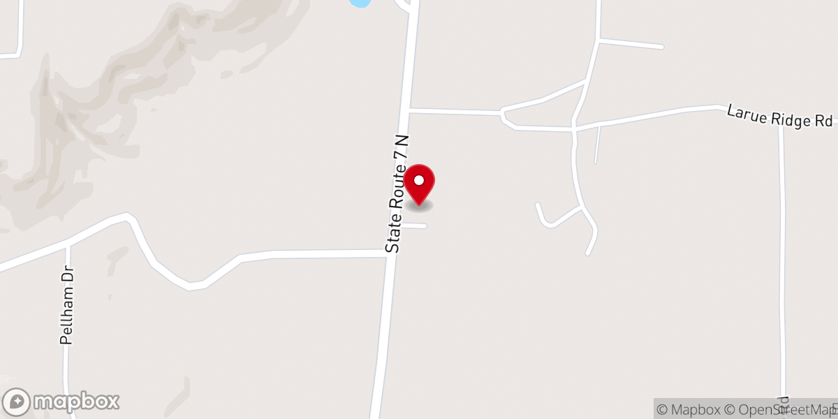 Map showing location of Pleasant Grove Church