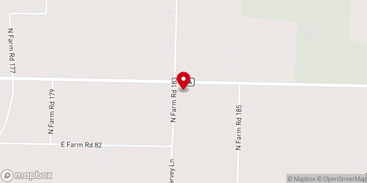 Map showing location of Pleasant Home Baptist Church