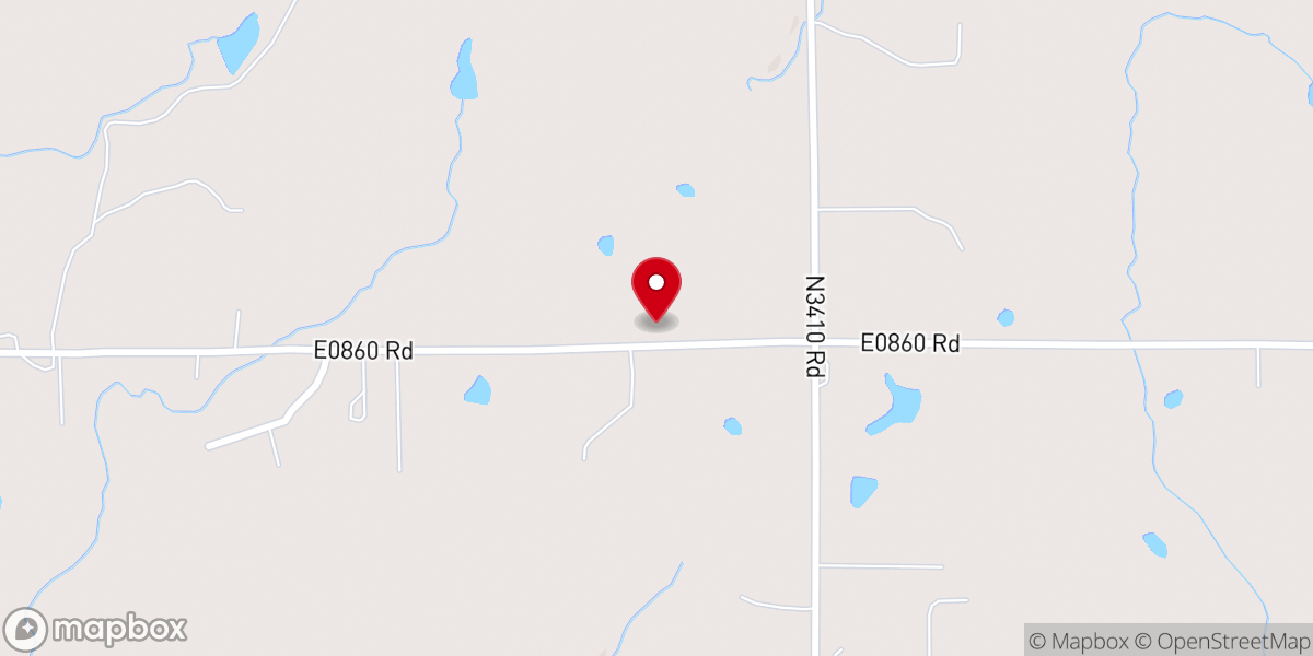 Map showing location of Pleasant Ridge Church