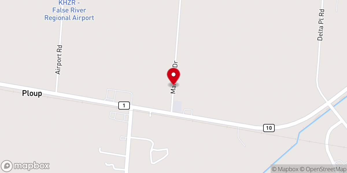 Map showing location of Pointe Coupee Outreach Center, Inc.