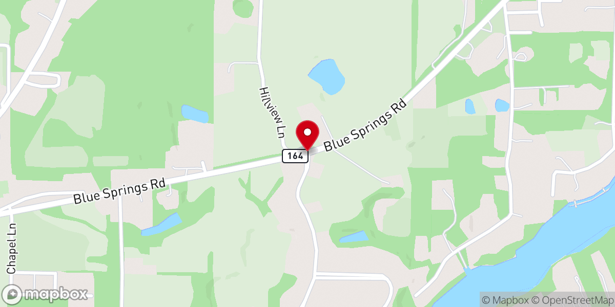 Map showing location of Pope Chapel Church