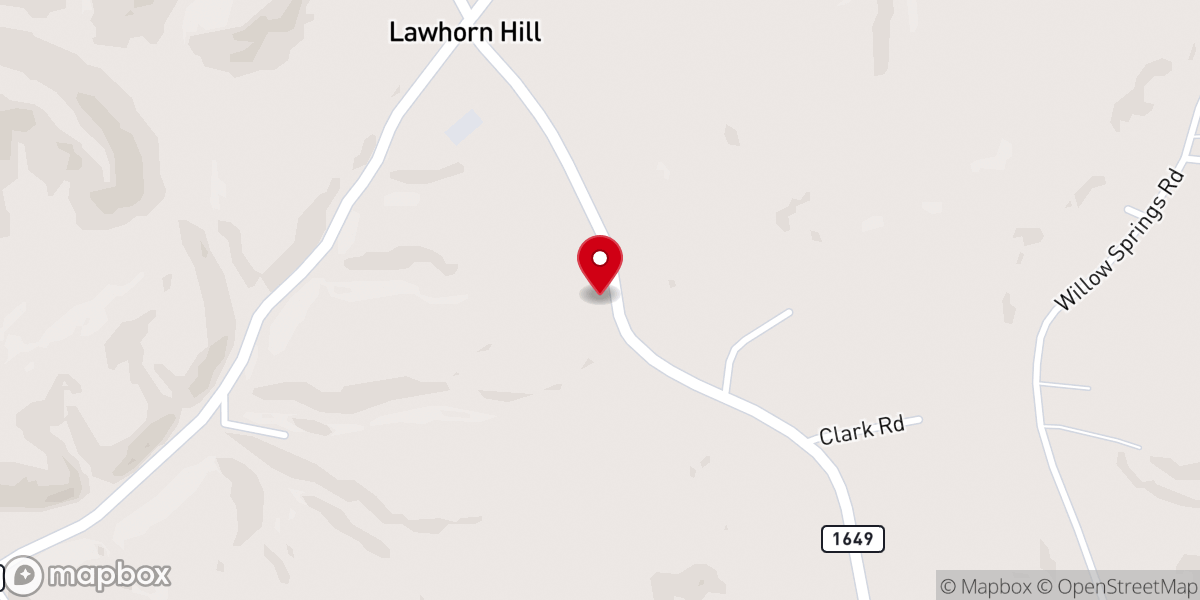 Map showing location of Poplar Hill Christian Fellowship