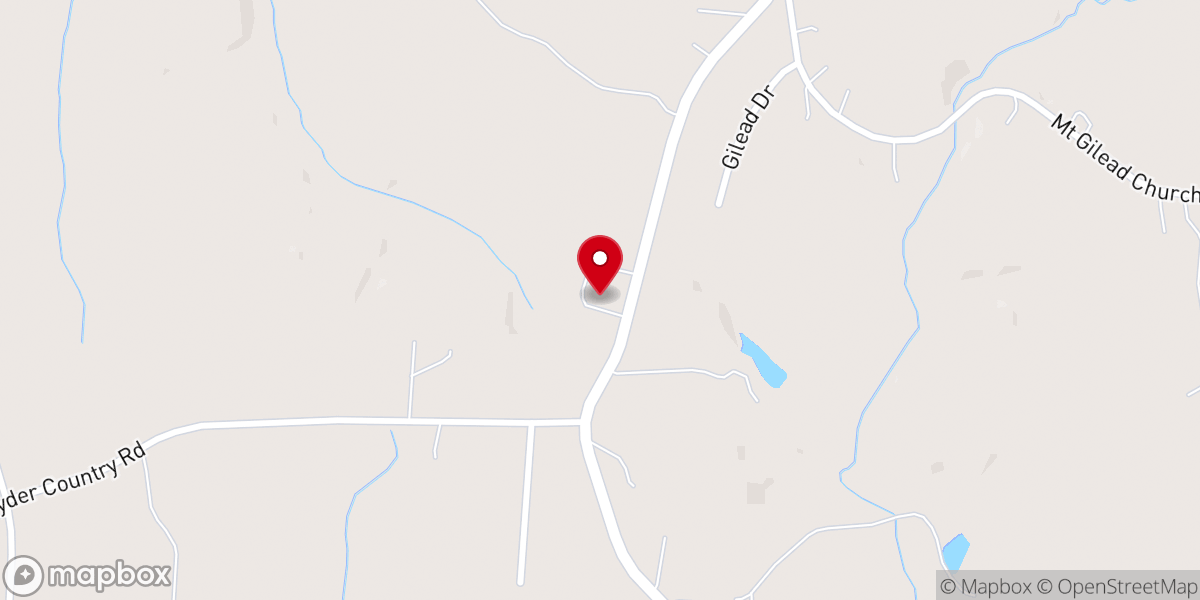 Map showing location of Poplar Ridge Friends Church