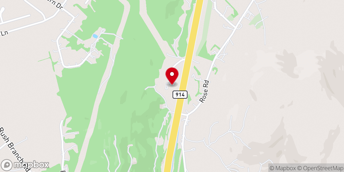 Map showing location of Potters Place Church