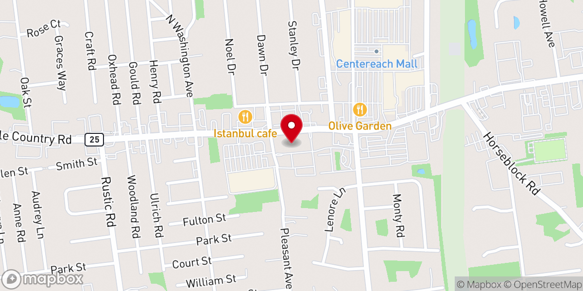 Map showing location of Powerful Word Church