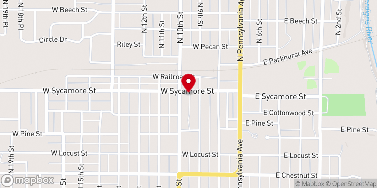 Map showing location of Prayer Chapel