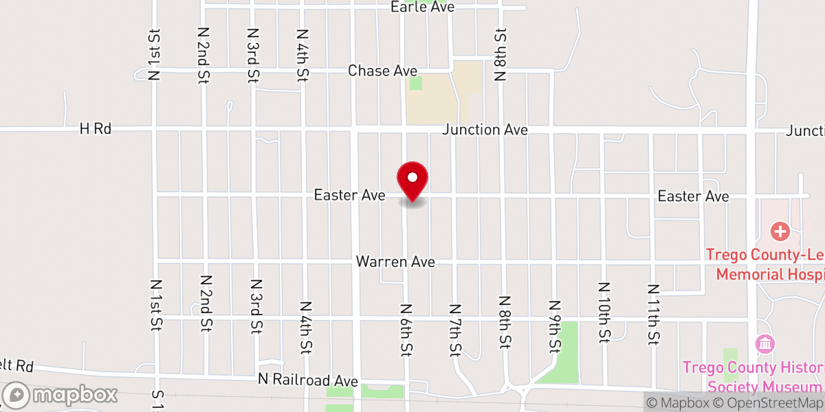 Map showing location of Presbyterian Church of Wakeeney