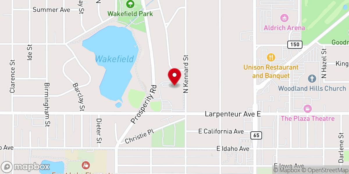 Map showing location of Presentation of Mary Catholic Church