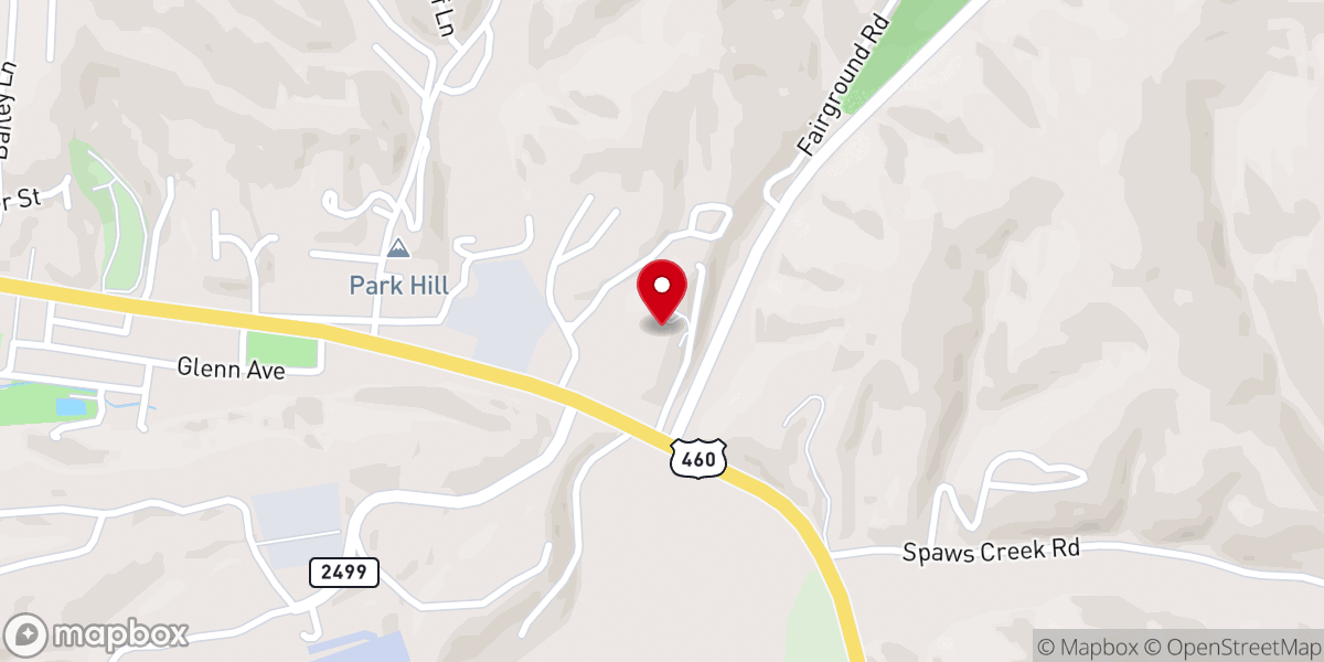 Map showing location of Prince of Peace Catholic Rectory
