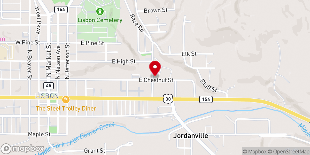 Map showing location of Pritchard Avenue Church of Christ