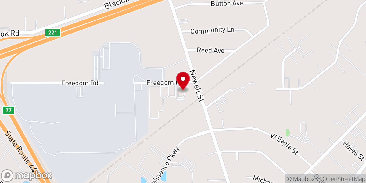 Map showing location of Project Hope for the Homeless