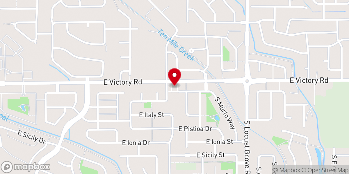Map showing location of Providence Reformed Church