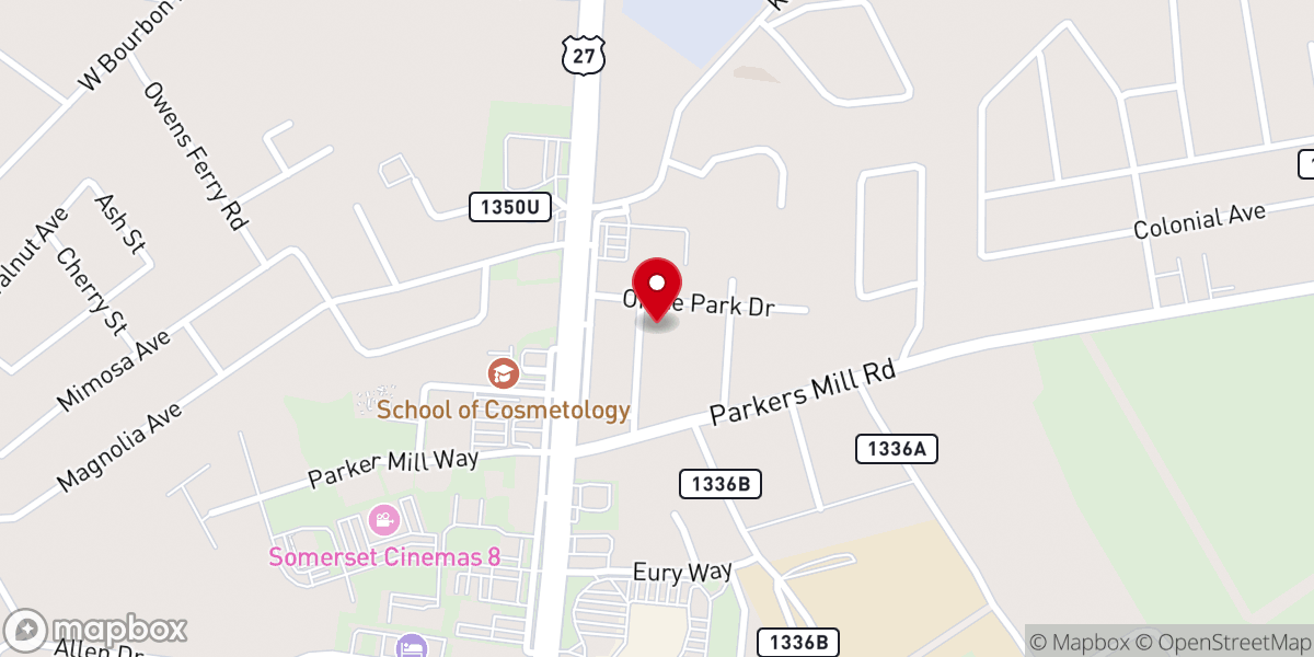 Map showing location of Pulaski Emergency Rlf Ministry