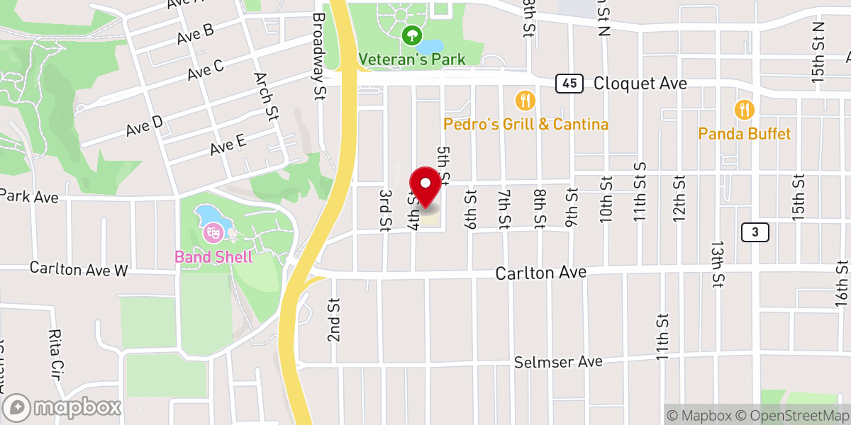 Map showing location of Queen of Peace Catholic School