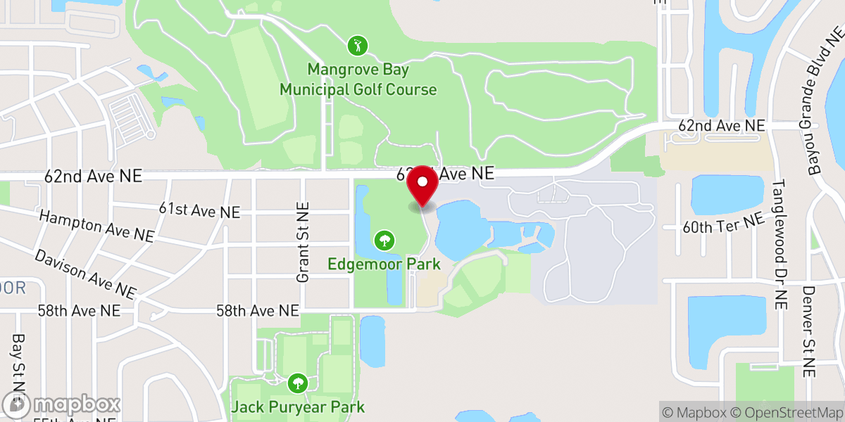 Map showing location of Radiant Church — East St Petersburg