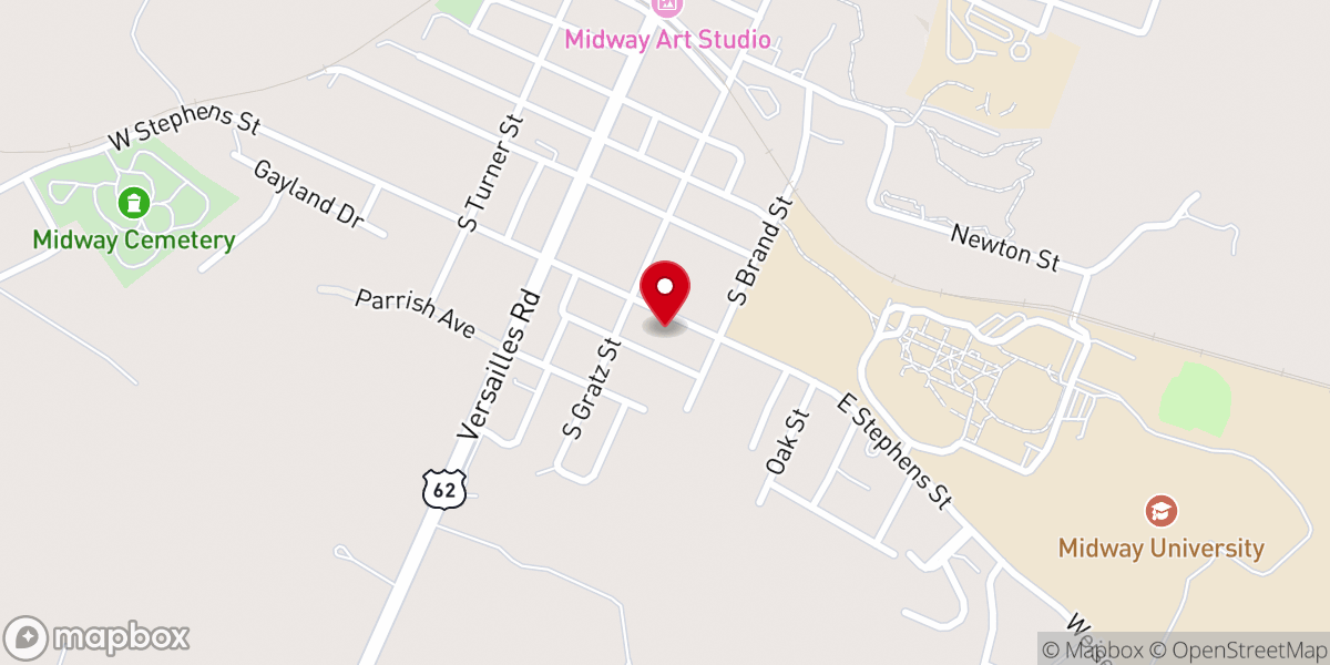 Map showing location of Raglin James E