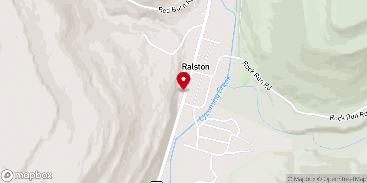 Map showing location of Ralston United Methodist Church