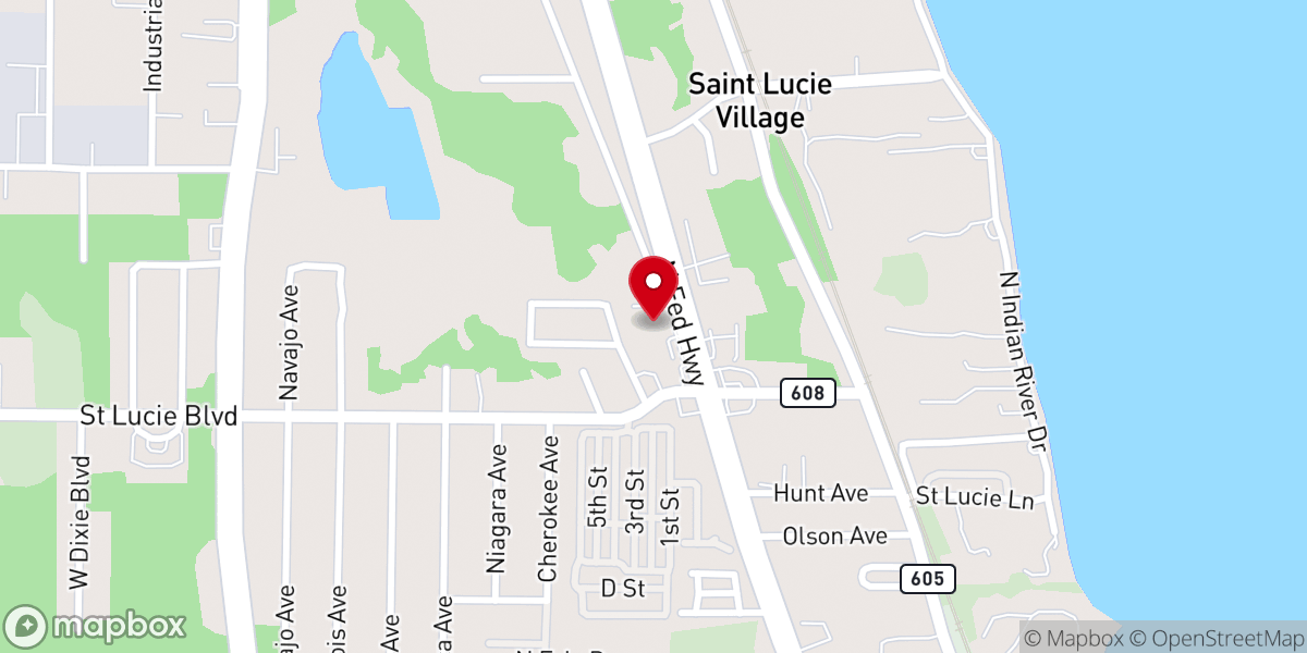 Map showing location of Reach Community Church