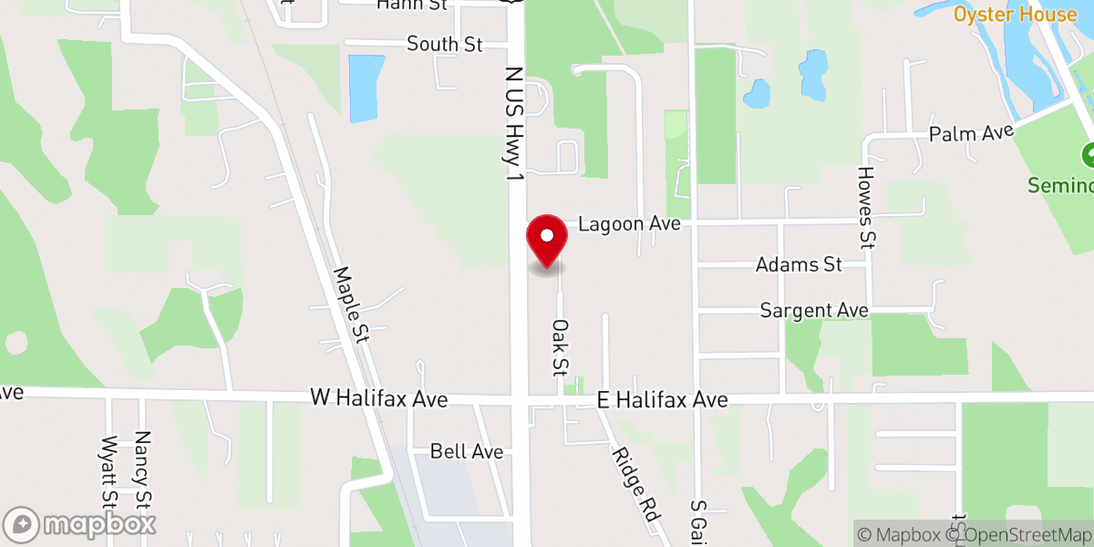 Map showing location of Recovery Church Oak Hill