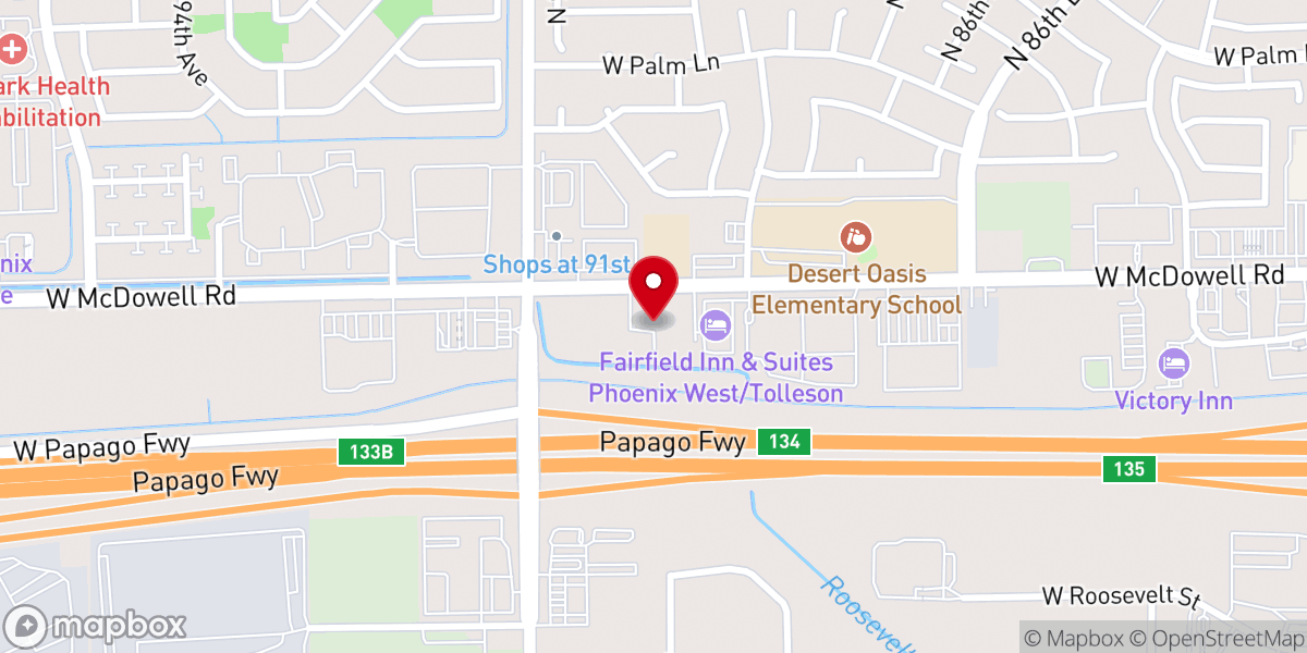 Map showing location of Redeemed Family Worship Center International Church