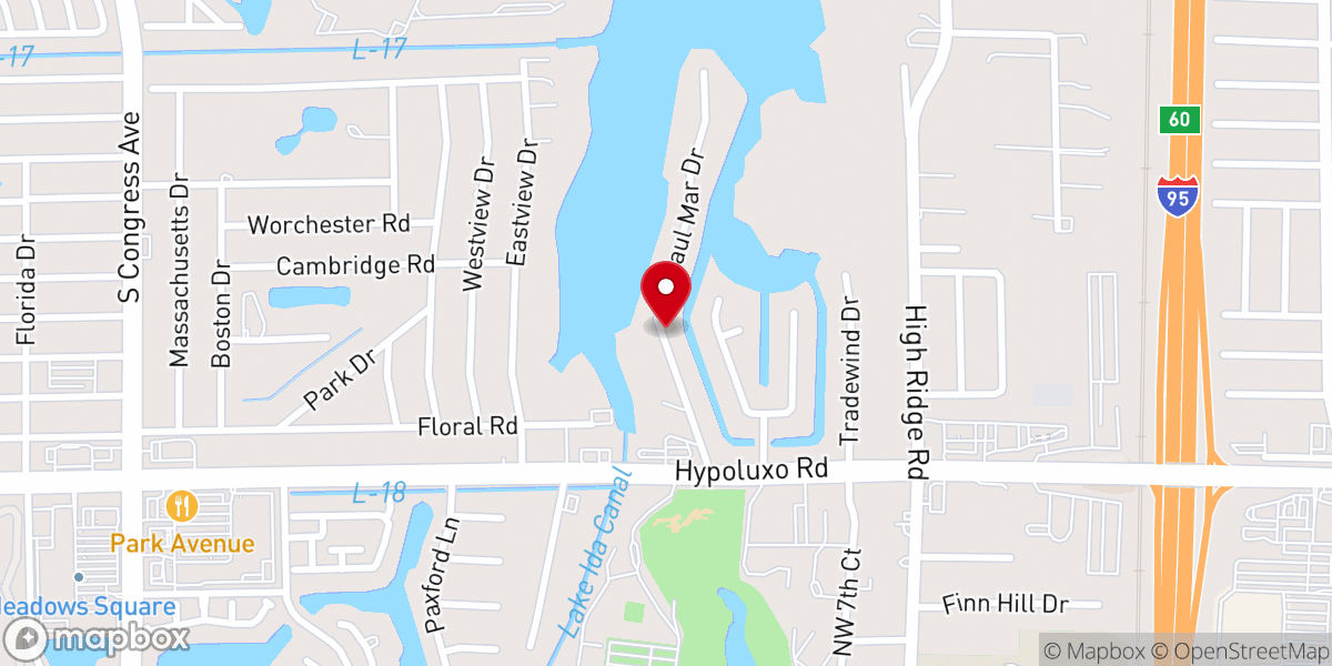 Map showing location of Redemption Church of God Inc