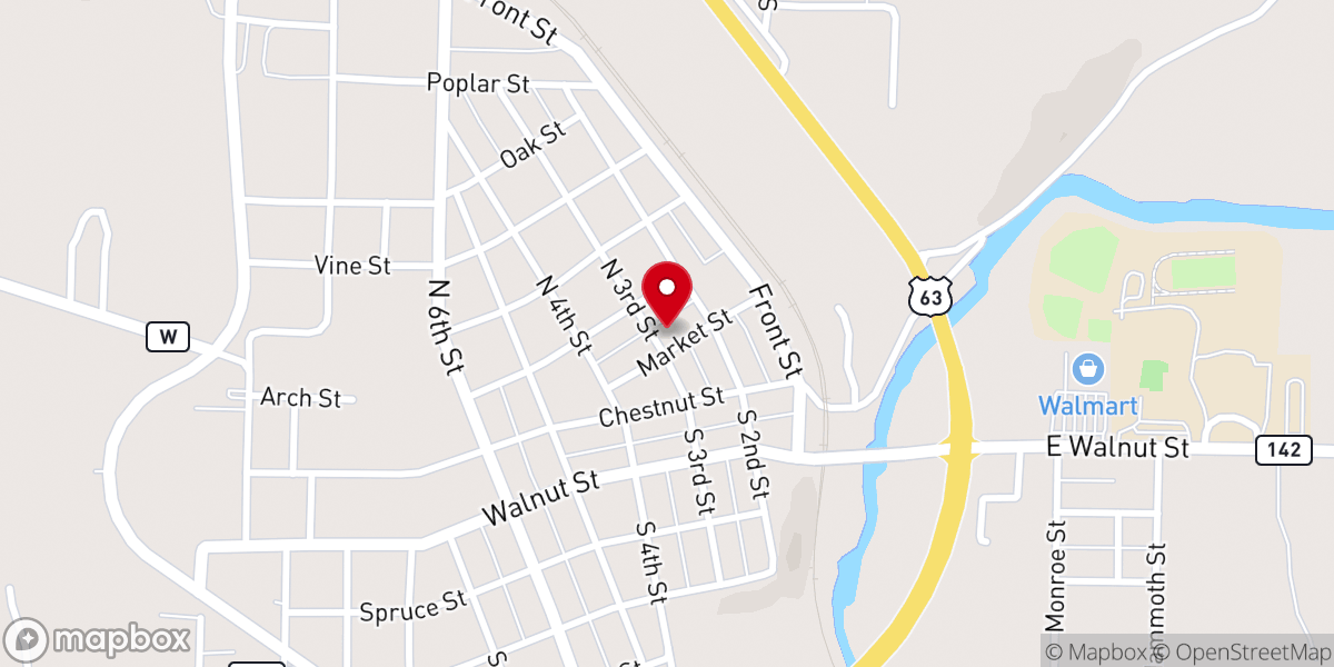 Map showing location of Refuge Apostolic Church
