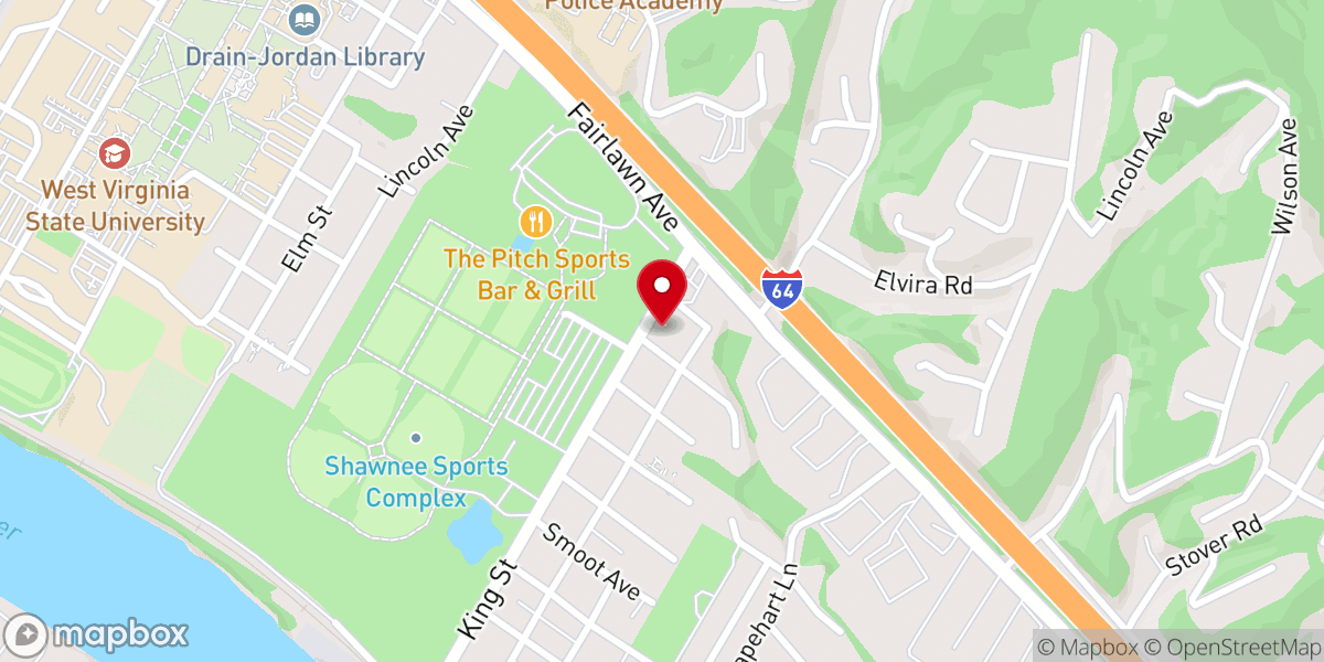 Map showing location of Refuge Gospel Tabernacle
