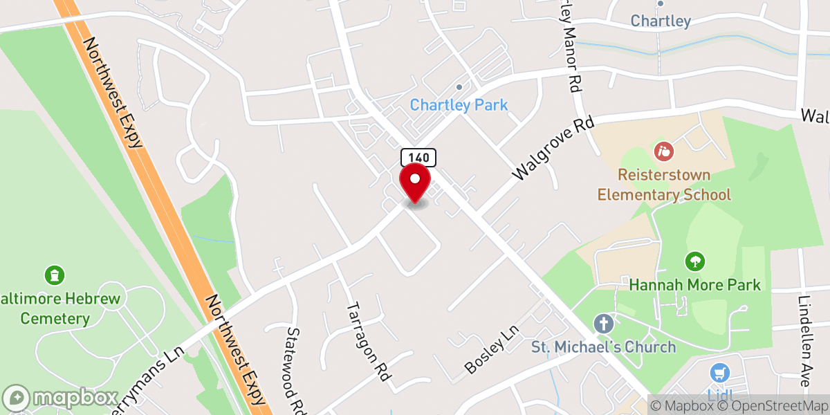 Map showing location of Reisterstown Seventh-day Adventist Church