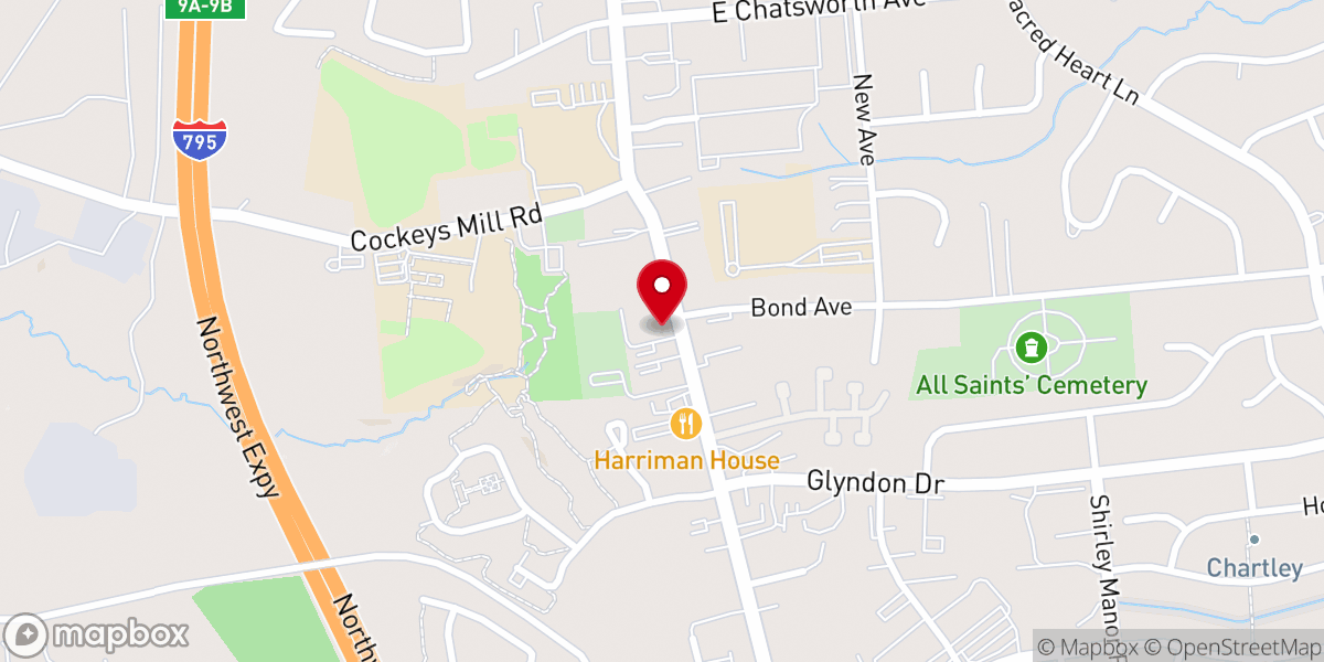 Map showing location of Reisterstown United Methodist Church