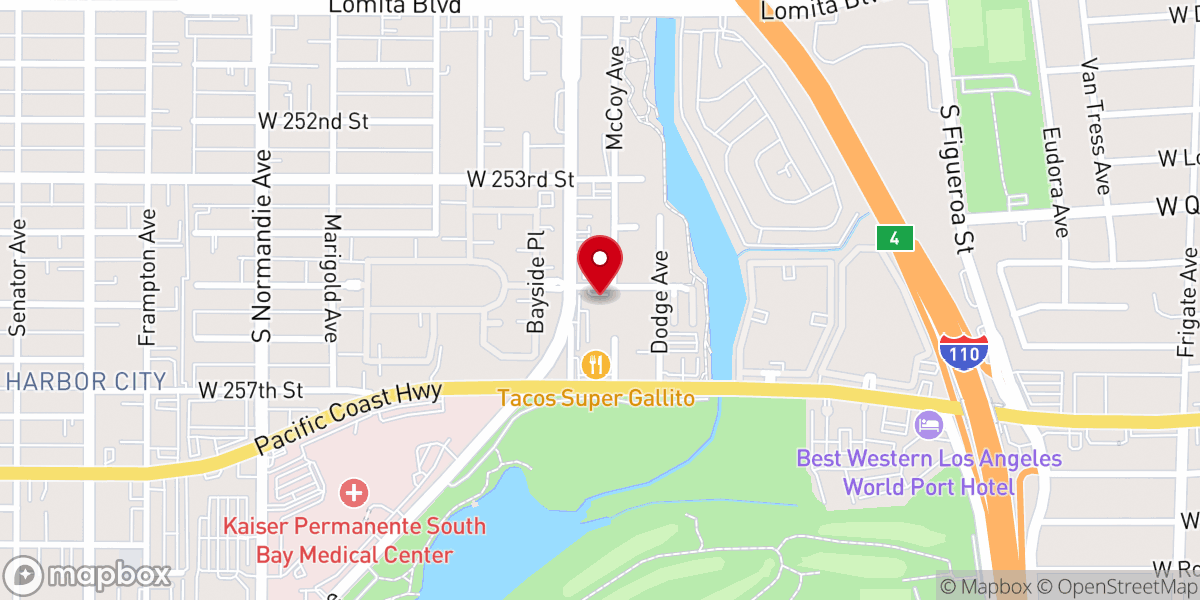 Map showing location of 남가주기쁨의교회 Rejoicing Presbyterian Church of Southern California
