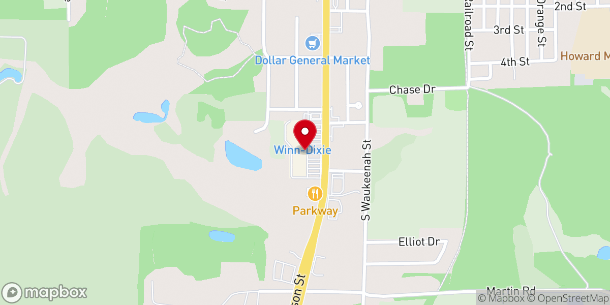 Map showing location of Restored Glory Christian Center