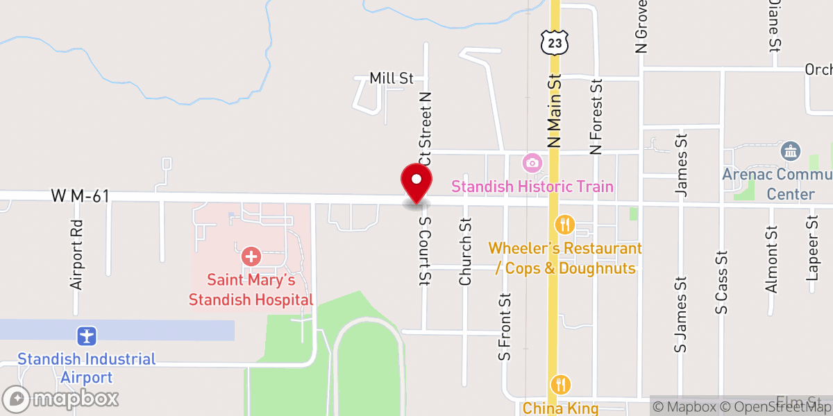 Map showing location of Resurrection Of The Lord - Food Distribution Center
