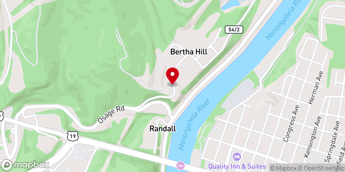 Map showing location of Rev Danny Price