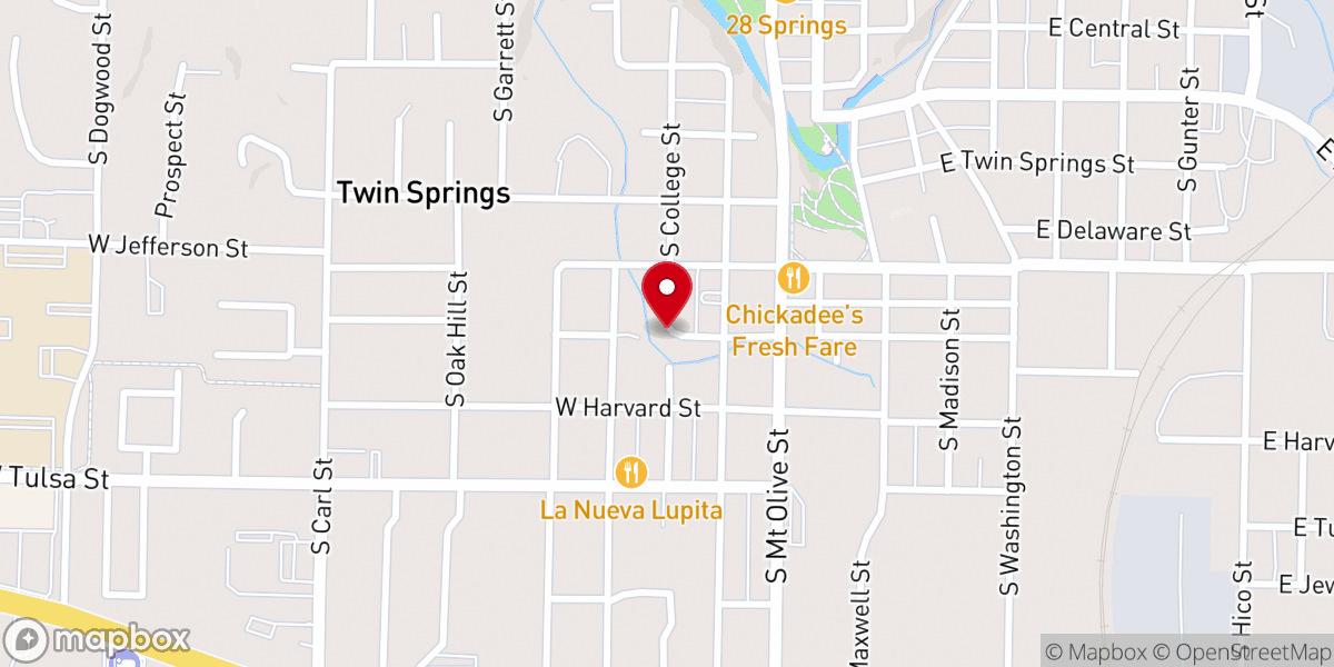 Map showing location of Reveal Church