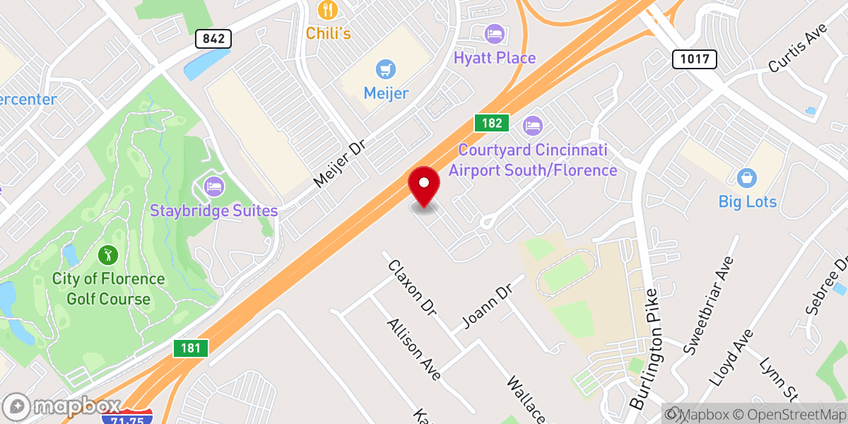 Map showing location of Revival Center Church - KY