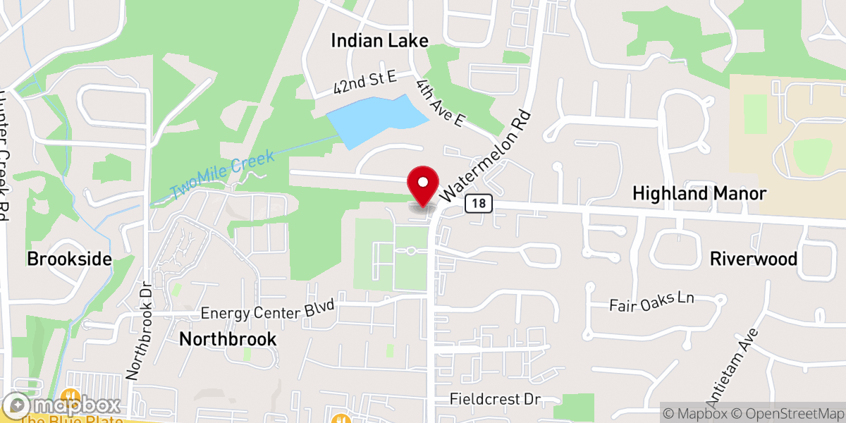 Map showing location of Rices Valley Baptist Church