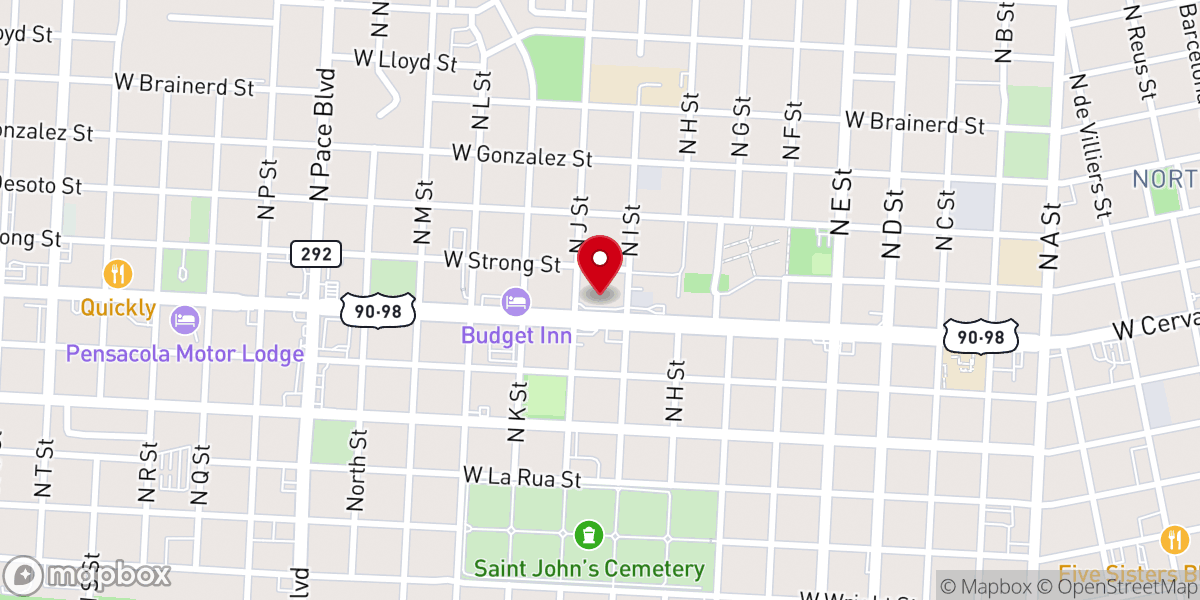 Map showing location of Rise City Church
