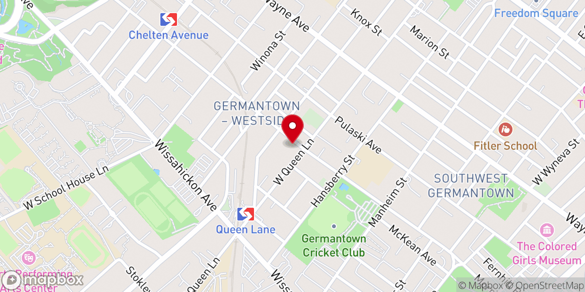 Map showing location of Risen Christ Fellowship