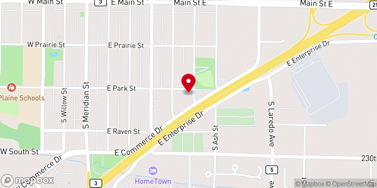 Map showing location of River Rock Church