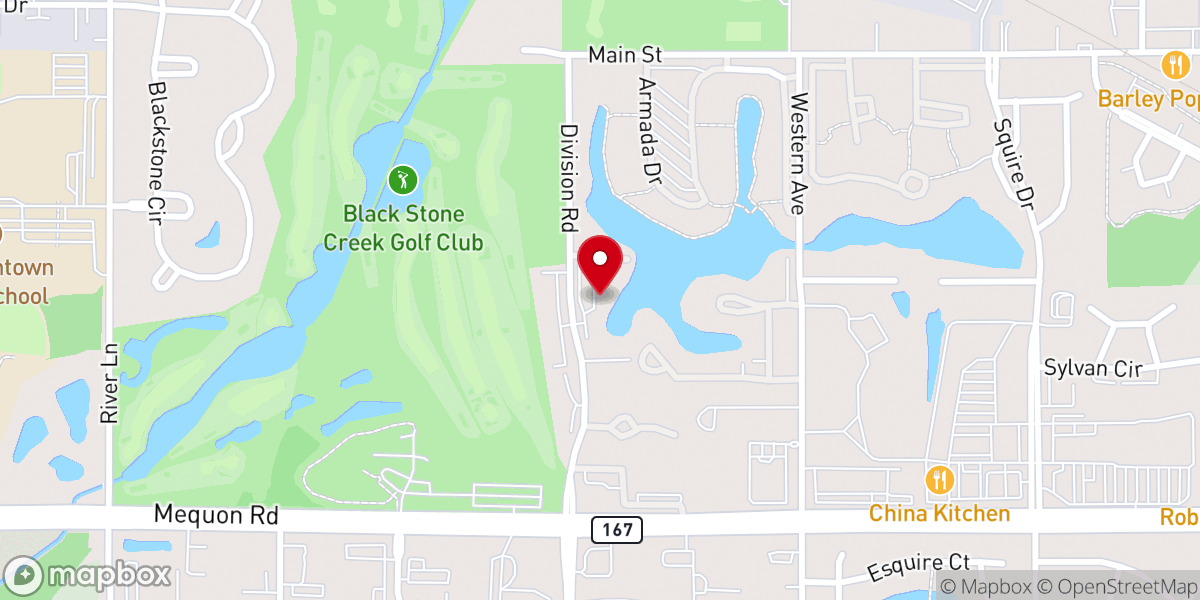 Map showing location of River's Cove