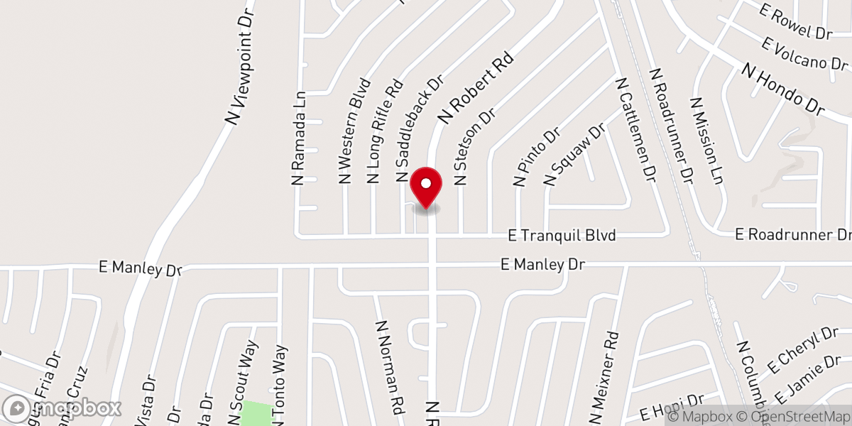Map showing location of Robert Road Southern Baptist