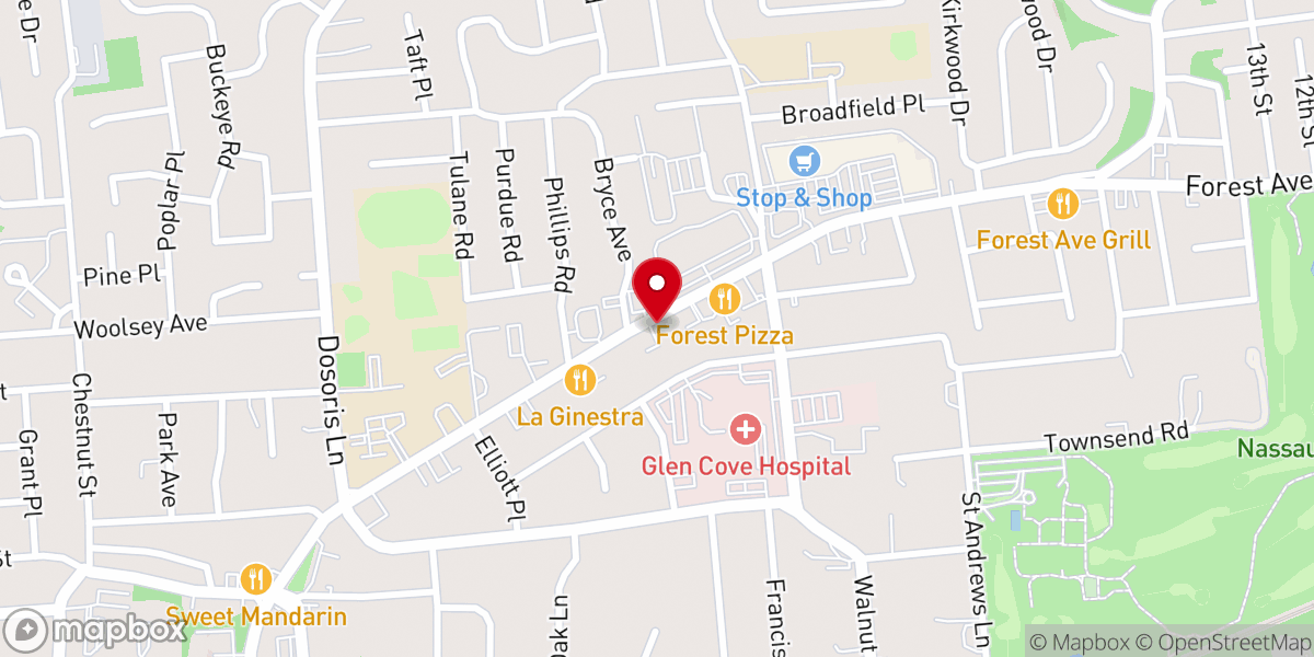 Map showing location of Roca Eterna Glen Cove