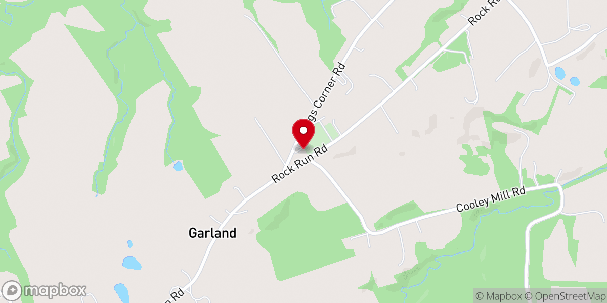 Map showing location of Rock Run Methodist Church