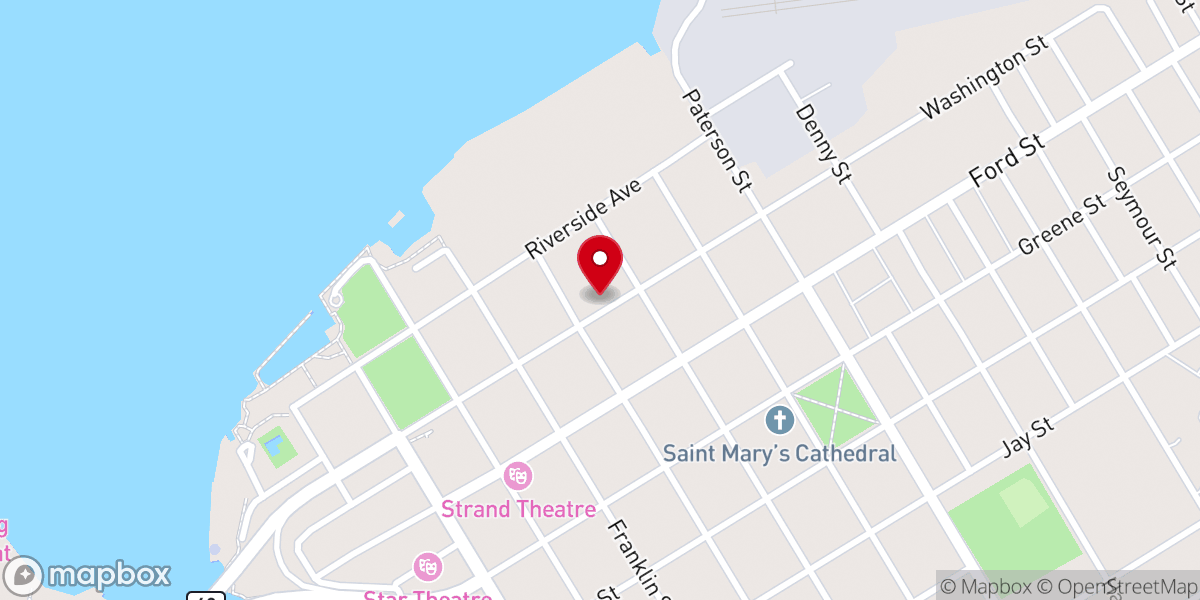 Map showing location of Roman Catholic Diocese of Ogdensburg