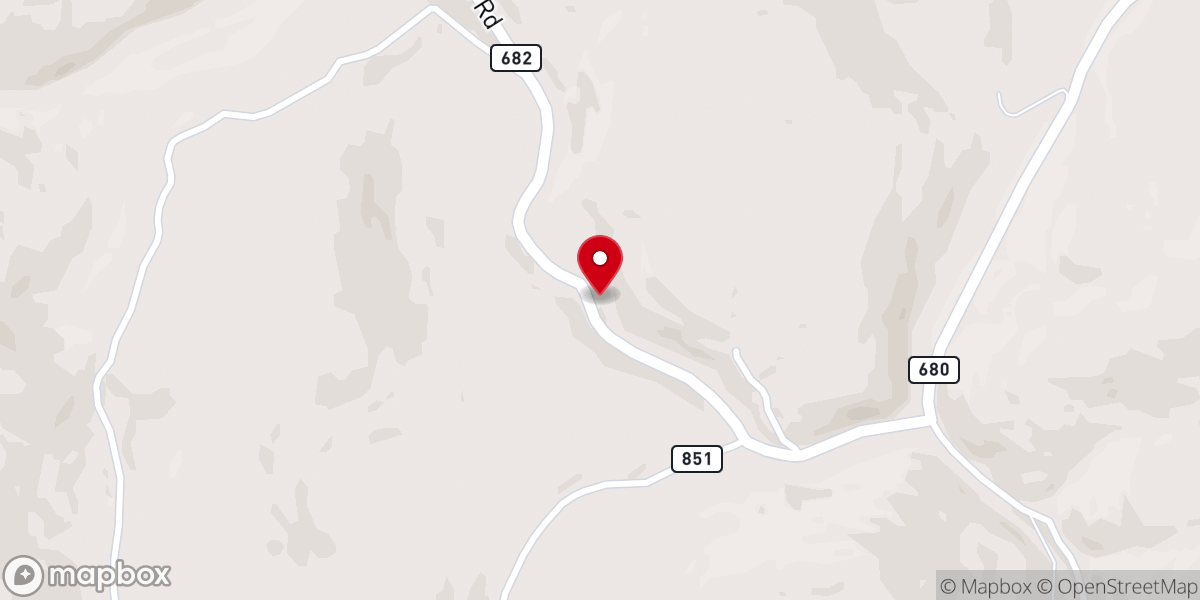 Map showing location of Rose Dale Missionary Baptist Church