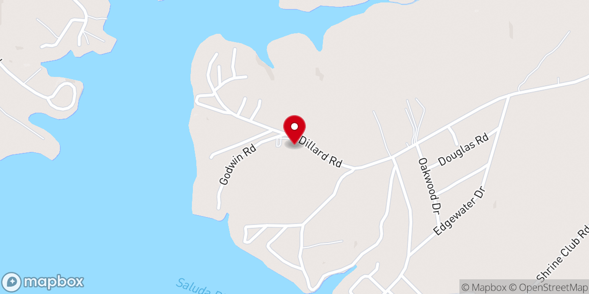 Map showing location of Rosemont Baptist Church Waterloo, SC