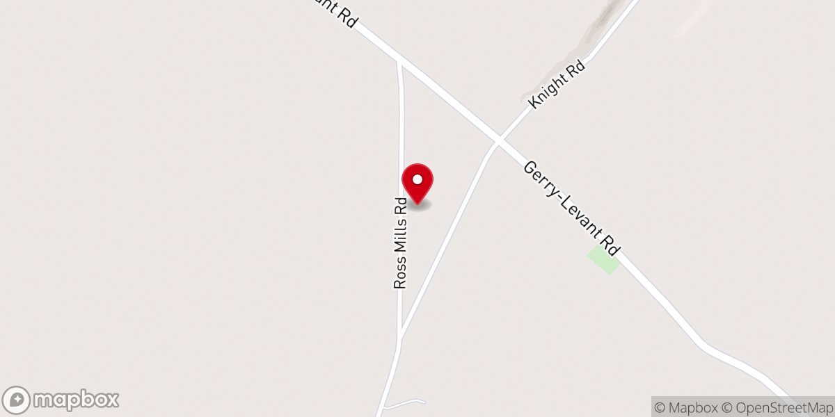 Map showing location of Ross Mills Church Pavilion