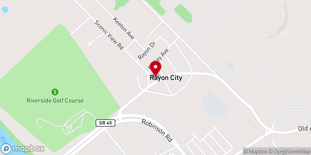 Map showing location of Ruth Ensor Memorial United Church